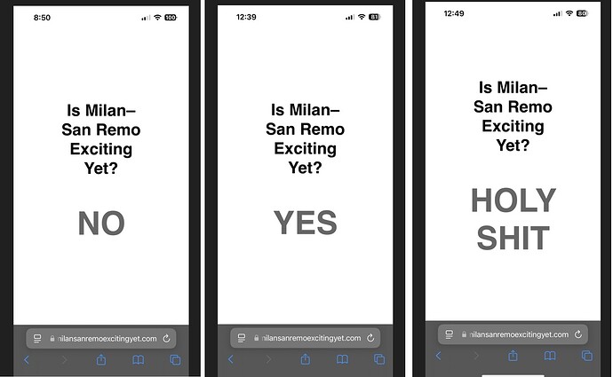 Is Milan San Remo exciting yet 2025